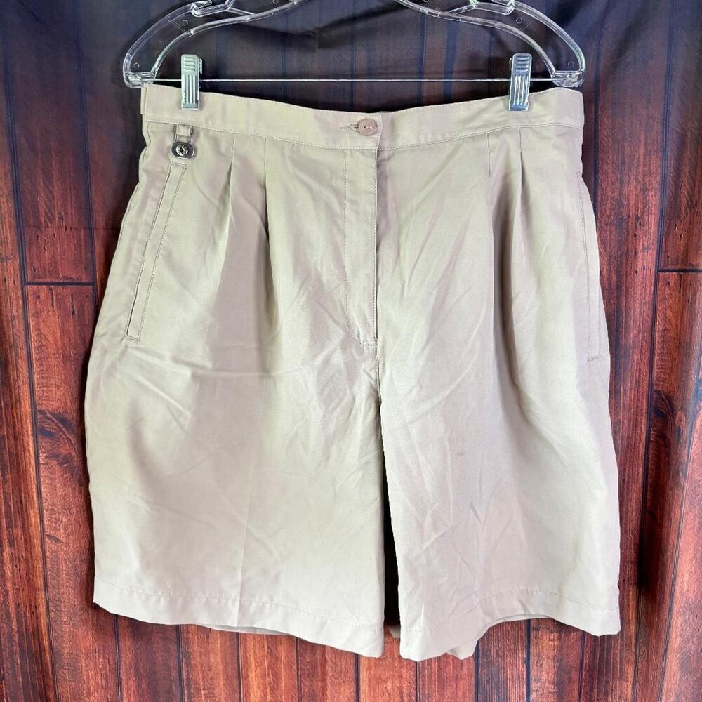Liz Golf‎ Khaki Shorts Women Size 14 Preppy Chic Activewear Casual